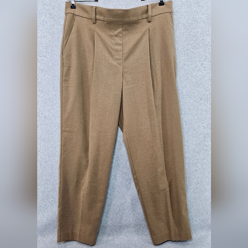 LOFT Pull on‎ Tapered Pants in Brushed Flannel Women's Size L